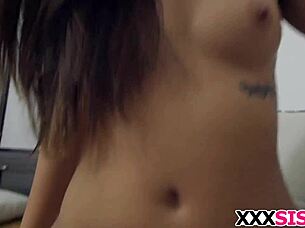 spending some quality time with his young female friend in a casual homemade setting