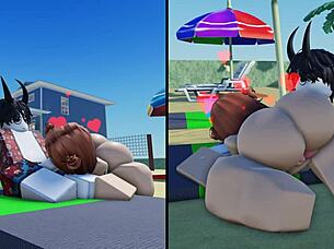 Whoa, Check Out This Special Beach Day With Massive Boobs And Huge Ass Shaking In The Sun All Afternoon!