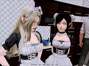 the story of harem hotel continues in episode 332 with intriguing game elements at the hotel