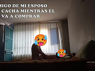 Amigo Joins Bed While Husband Leaves for Training, Sharing Two Beds