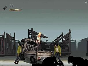 P C continues in part 2 of 3 with horny blonde in wild gang action