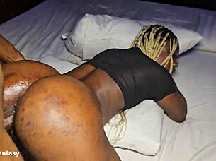 oh god, picking up that local ebony slut and pounding her tight pussy missionary style feels incredible