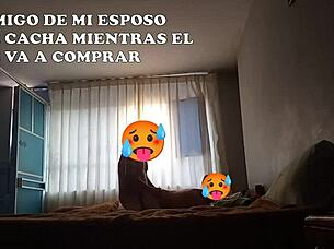 Amigo Joins Bed While Husband Leaves for Training, Sharing Two Beds