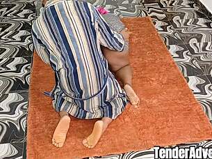 Horny Milf Enjoys Passionate Floor Sex with Massive Cock Creampie Finish