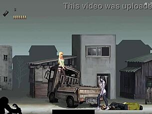 P C continues in part 2 of 3 with horny blonde in wild gang action