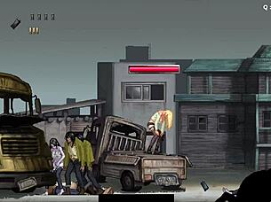 P C continues in part 2 of 3 with horny blonde in wild gang action