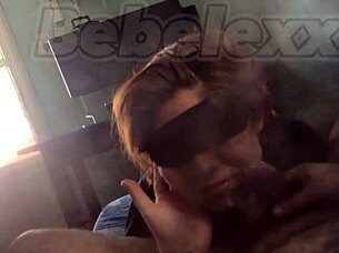 uh, lovely blowjob blindfolded...