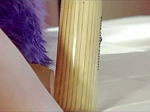 wanna watch red milf audrey hollander fuck giant dildo?