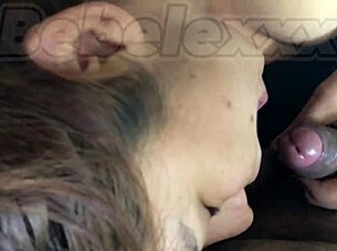 uh, lovely blowjob blindfolded...