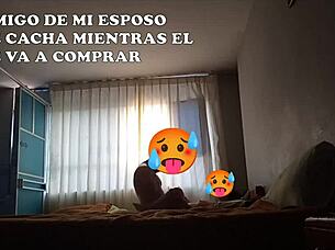 Amigo Joins Bed While Husband Leaves for Training, Sharing Two Beds