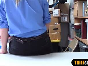 I feel frustrated as this busty milf LP officer, ordering the suspect to fuck me hard