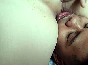 Why resist loving to suck my stepmom's delicious shaved pussy like this?