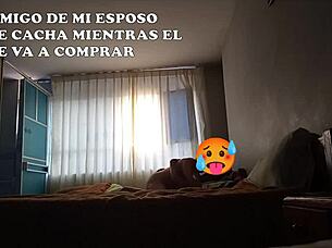 Amigo Joins Bed While Husband Leaves for Training, Sharing Two Beds