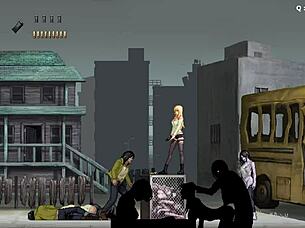 P C continues in part 2 of 3 with horny blonde in wild gang action