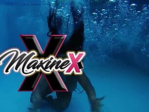 Maxine X grabs a huge toy and rides it wildly until she squirts everywhere