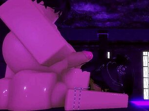 in this roblox adventure, i made my girlfriend moan intensely until reaching a powerful climax inside her