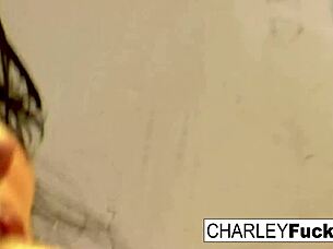 Blonde Madison Scott Licks Pussy While Charley Enjoys Intense Lesbian Fucking With Big Tits Bouncing