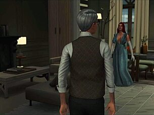 Character in Sims 4 has interaction with fiance before wedding event in casual narrative style