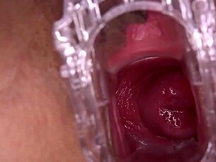 Smash that shaved pussy hard until it squirts everywhere