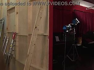 Brunette latina with big boobs sucks and fucks!