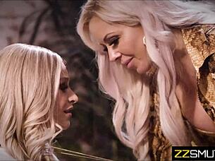 Whoa Lesbian Sex at the Office with Hot Pussy Licking Action!