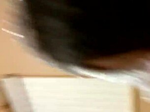 an amateur with big boobs and a mask delivers a steamy blowjob leading to a messy cumshot