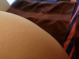 Husband is fucking my ass with strapon, feels so good!