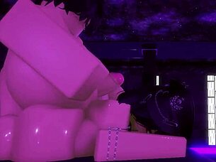 in this roblox adventure, i made my girlfriend moan intensely until reaching a powerful climax inside her