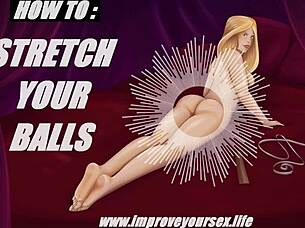 I feel so aroused guiding you through ball stretching with erotic joi instructions.