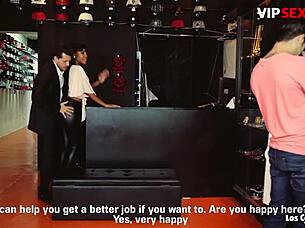 oh god, black slut noe milk gettin consoled by two euro cocks