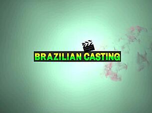 Hanna Fox debuts in Brazilian casting with big tits blowjob and wet cowgirl riding for intense pleasure