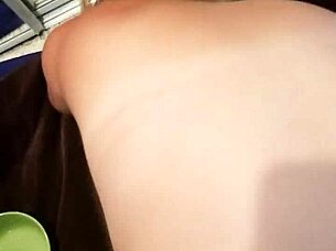 Husband is fucking my ass with strapon, feels so good!