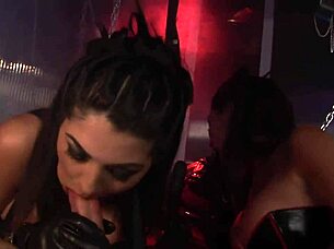 In a session of double female domination, boundaries are explored through intense control.