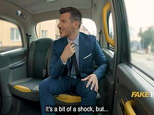 hey, this cab ride turns into wild public cowgirl fucking for cash 😏🚕