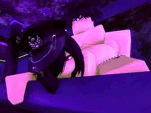 in this roblox adventure, i made my girlfriend moan intensely until reaching a powerful climax inside her