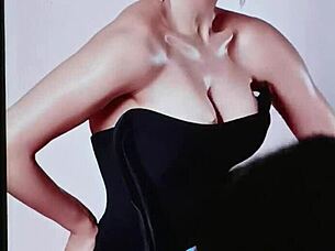 I feel so aroused tributing cum to Urvashi Rautela in this intense moment