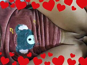 babysitter gets fucked missionary by guy until creampie on shaved pussy for valentines day