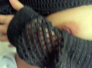 Latina bounces on hot cock in bed