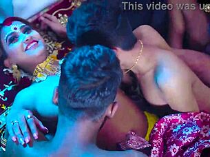 I felt so excited when four husbands gangbanged me in full movie suhagarat