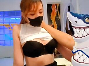 i'm riding hard until creampie with asian olga aoki