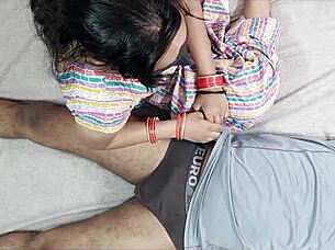 XXX DESI INDIAN PINKI BHABHI SUCKS AND FUCKS DEVARS HUGE COCK IN DOGGYSTYLE AND COWGIRL!