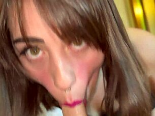 The landlord takes control in a rough session with his wife's hot and slutty best friend, choking and gagging her deeply