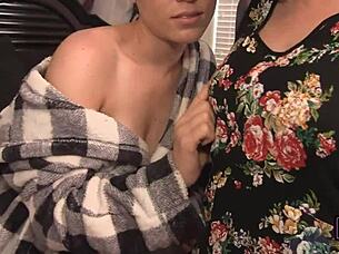 Brunette Sinn Sage teams up with Lily Labeau for adventure