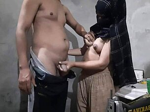 Brutal First Time! Cute Indian Girl Gets Tight Ass Pounded by Tailor in Shop