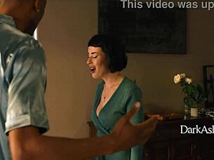 Spineless Husband Begs Curvy Wife Olive Glass to Fuck Huge Black Boss Isiah Maxwell for Job Security?