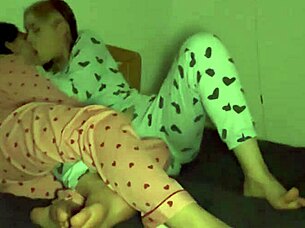 Gentle caresses between amateurs ended with huge tits lesbian fucking