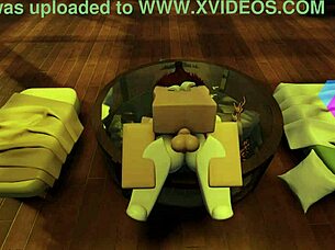 My subscriber kept begging, so why not fuck her hard in this Roblox condo game?