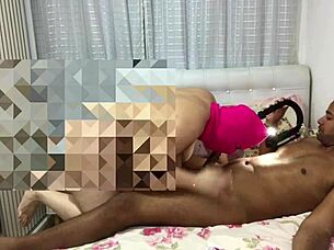 Fudendo with the Sexy Latina Amateur and Her Big Natural Tits in Lingerie 1on1