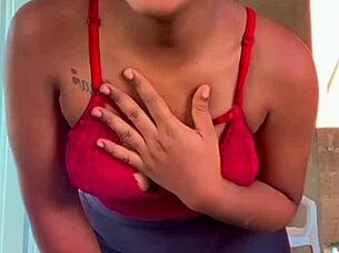 Why does this big-booty girl wear panties that mark everything so teasingly?