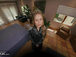 sexy blonde milf cersei lannister contrasts petite charm with huge cock action in game of thrones cosplay parody